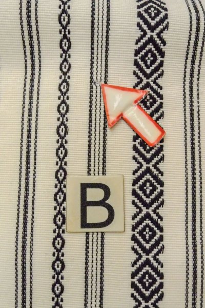 画像13: O0606P 袋帯 女性用着物 ウール   アイボリー 献上柄 【中古】 【USED】 【リサイクル】 ★☆☆☆☆ (13)