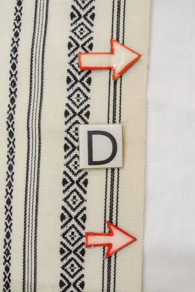 画像15: O0606P 袋帯 女性用着物 ウール   アイボリー 献上柄 【中古】 【USED】 【リサイクル】 ★☆☆☆☆ (15)