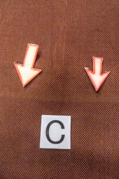 画像14: O0606R 八寸（袋名古屋）帯 女性用着物 シルク（正絹）   茶色 木 【中古】 【USED】 【リサイクル】 ★★☆☆☆ (14)