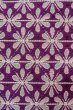 画像7: O0606T 八寸（袋名古屋）帯 女性用着物 シルク（正絹）   紫色 花 【中古】 【USED】 【リサイクル】 ★★★★☆ (7)