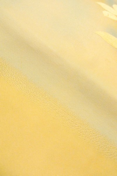 画像10: O0607A 名古屋帯 女性用着物 シルク（正絹）   アイボリー 花 【中古】 【USED】 【リサイクル】 ★★★☆☆ (10)