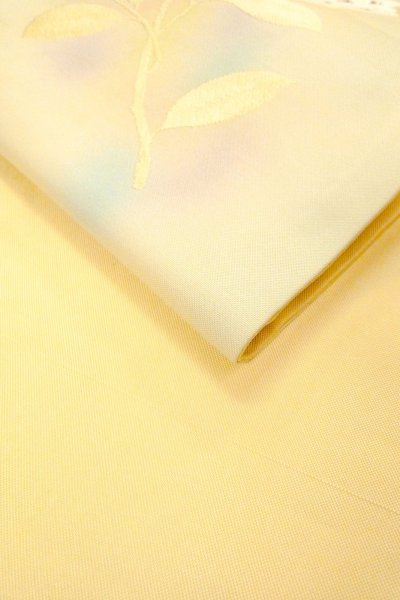 画像11: O0607A 名古屋帯 女性用着物 シルク（正絹）   アイボリー 花 【中古】 【USED】 【リサイクル】 ★★★☆☆ (11)