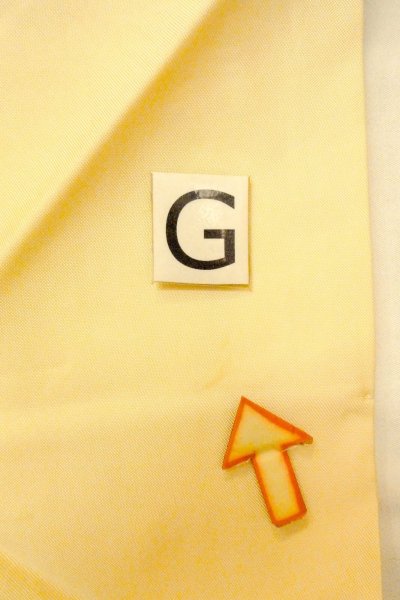 画像18: O0607A 名古屋帯 女性用着物 シルク（正絹）   アイボリー 花 【中古】 【USED】 【リサイクル】 ★★★☆☆ (18)