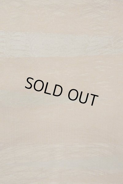 画像3: O0607B 袋帯 女性用着物 麻  深い 茶色 葉 【中古】 【USED】 【リサイクル】 ★★☆☆☆ (3)