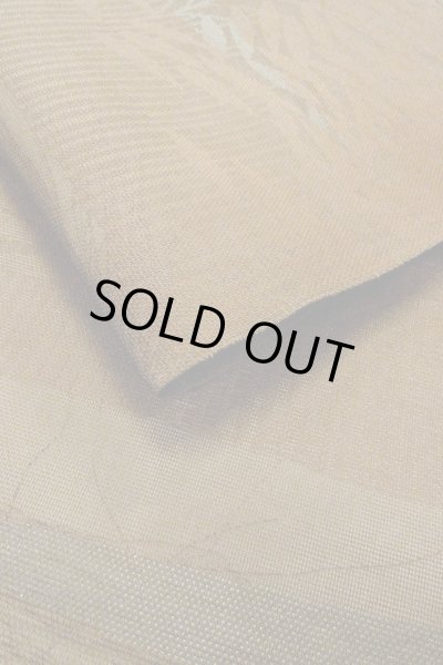 画像11: O0607B 袋帯 女性用着物 麻  深い 茶色 葉 【中古】 【USED】 【リサイクル】 ★★☆☆☆ (11)