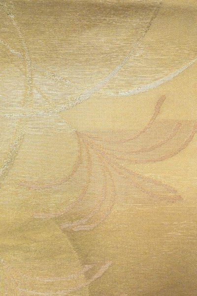画像5: O0607C 袋帯 女性用着物 シルク（正絹）  光沢のある アイボリー  【中古】 【USED】 【リサイクル】 ★★★☆☆ (5)