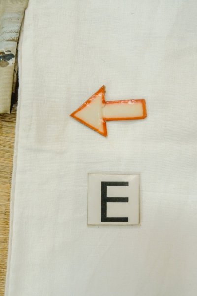 画像17: O0624B 男性用襦袢  綿 オフ　ホワイト, 風景 【中古】【USED】【リサイクル】 ★★☆☆☆【O0624B】 (17)