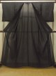 画像2: O0624C 女性用紋付  シルク（正絹） 黒,  【中古】【USED】【リサイクル】 ★★★★☆【O0624C】 (2)