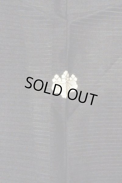 画像3: O0624C 女性用紋付  シルク（正絹） 黒,  【中古】【USED】【リサイクル】 ★★★★☆【O0624C】 (3)