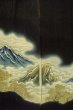 画像4: O0624E 女性用留袖  シルク（正絹） 黒, 雲 【中古】【USED】【リサイクル】 ★★☆☆☆【O0624E】 (4)