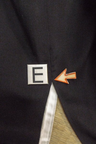 画像22: O0624G 女性用留袖  シルク（正絹） 黒, 唐花 【中古】【USED】【リサイクル】 ★☆☆☆☆【O0624G】 (22)