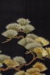 画像7: O0624H 女性用留袖  化繊 黒, 花 【中古】【USED】【リサイクル】 ★☆☆☆☆【O0624H】 (7)