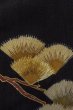 画像9: O0624H 女性用留袖  化繊 黒, 花 【中古】【USED】【リサイクル】 ★☆☆☆☆【O0624H】 (9)