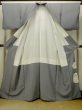 画像3: O0624J 女性用留袖  シルク（正絹） 青み灰色, 唐花 【中古】【USED】【リサイクル】 ★★★☆☆【O0624J】 (3)