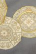 画像11: O0624J 女性用留袖  シルク（正絹） 青み灰色, 唐花 【中古】【USED】【リサイクル】 ★★★☆☆【O0624J】 (11)