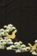画像5: O0624K 女性用留袖  化繊 黒, 葉 【中古】【USED】【リサイクル】 ★☆☆☆☆【O0624K】 (5)