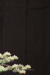 画像6: O0624K 女性用留袖  化繊 黒, 葉 【中古】【USED】【リサイクル】 ★☆☆☆☆【O0624K】 (6)