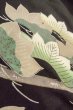 画像12: O0624K 女性用留袖  化繊 黒, 葉 【中古】【USED】【リサイクル】 ★☆☆☆☆【O0624K】 (12)