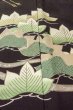 画像13: O0624K 女性用留袖  化繊 黒, 葉 【中古】【USED】【リサイクル】 ★☆☆☆☆【O0624K】 (13)
