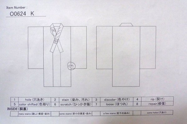 画像17: O0624K 女性用留袖  化繊 黒, 葉 【中古】【USED】【リサイクル】 ★☆☆☆☆【O0624K】 (17)