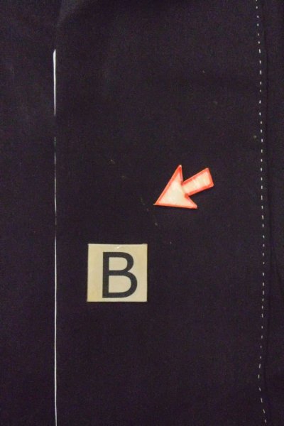 画像19: O0624K 女性用留袖  化繊 黒, 葉 【中古】【USED】【リサイクル】 ★☆☆☆☆【O0624K】 (19)