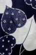 画像6: O0624O 女性用浴衣（日本製）  綿麻 藍, 花 【中古】【USED】【リサイクル】 ★★☆☆☆【O0624O】 (6)