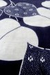 画像9: O0624O 女性用浴衣（日本製）  綿麻 藍, 花 【中古】【USED】【リサイクル】 ★★☆☆☆【O0624O】 (9)