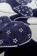 画像10: O0624O 女性用浴衣（日本製）  綿麻 藍, 花 【中古】【USED】【リサイクル】 ★★☆☆☆【O0624O】 (10)