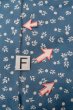 画像19: O0624P 女性用浴衣（日本製）  綿 灰色がかった青, 葉 【中古】【USED】【リサイクル】 ★★☆☆☆【O0624P】 (19)