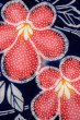 画像6: O0624Q 女性用注染浴衣  綿 藍, 花 【中古】【USED】【リサイクル】 ★☆☆☆☆【O0624Q】 (6)