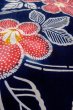 画像9: O0624Q 女性用注染浴衣  綿 藍, 花 【中古】【USED】【リサイクル】 ★☆☆☆☆【O0624Q】 (9)