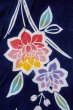 画像7: O0624R 女性用注染浴衣  綿 藍, 花 【中古】【USED】【リサイクル】 ★☆☆☆☆【O0624R】 (7)