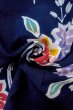 画像12: O0624R 女性用注染浴衣  綿 藍, 花 【中古】【USED】【リサイクル】 ★☆☆☆☆【O0624R】 (12)