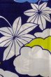 画像7: O0624S 女性用浴衣（日本製）  綿 藍, もみじ 【中古】【USED】【リサイクル】 ★★☆☆☆【O0624S】 (7)