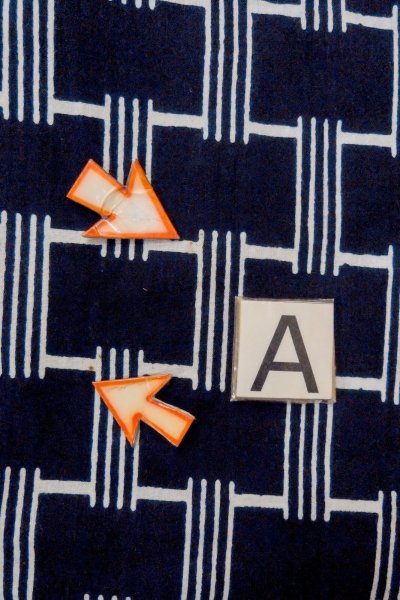 画像14: O0624T 女性用浴衣（日本製）  綿 藍, 線 【中古】【USED】【リサイクル】 ★★★☆☆【O0624T】 (14)