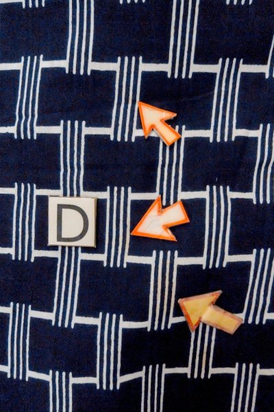 画像17: O0624T 女性用浴衣（日本製）  綿 藍, 線 【中古】【USED】【リサイクル】 ★★★☆☆【O0624T】 (17)