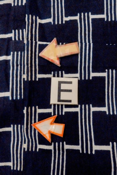 画像18: O0624T 女性用浴衣（日本製）  綿 藍, 線 【中古】【USED】【リサイクル】 ★★★☆☆【O0624T】 (18)