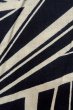画像7: O0624W 女性用浴衣（日本製）  綿 深い藍, 幾何学模様 【中古】【USED】【リサイクル】 ★★☆☆☆【O0624W】 (7)