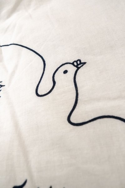 画像16: O0624X 女性用浴衣（日本製）  綿麻 白, 花 【中古】【USED】【リサイクル】 ★★☆☆☆【O0624X】 (16)