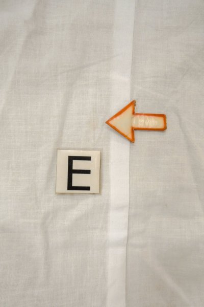 画像25: O0624X 女性用浴衣（日本製）  綿麻 白, 花 【中古】【USED】【リサイクル】 ★★☆☆☆【O0624X】 (25)