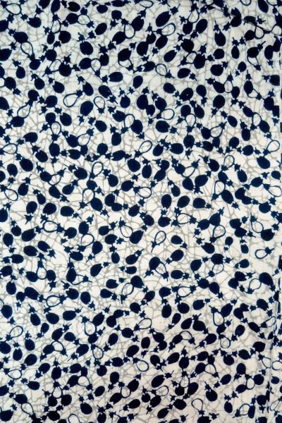 画像3: O0624Z 女性用浴衣（日本製）  綿 白, 氷割 【中古】【USED】【リサイクル】 ★☆☆☆☆【O0624Z】 (3)