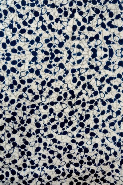 画像4: O0624Z 女性用浴衣（日本製）  綿 白, 氷割 【中古】【USED】【リサイクル】 ★☆☆☆☆【O0624Z】 (4)