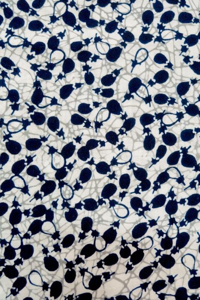 画像5: O0624Z 女性用浴衣（日本製）  綿 白, 氷割 【中古】【USED】【リサイクル】 ★☆☆☆☆【O0624Z】 (5)