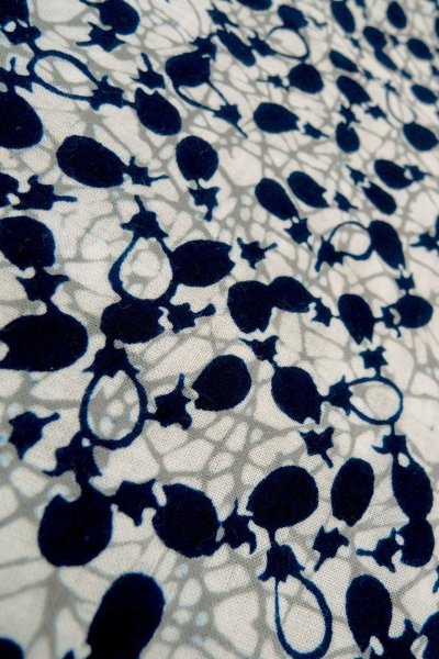 画像9: O0624Z 女性用浴衣（日本製）  綿 白, 氷割 【中古】【USED】【リサイクル】 ★☆☆☆☆【O0624Z】 (9)