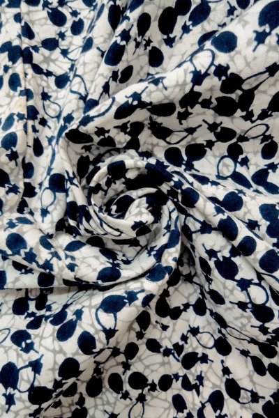 画像12: O0624Z 女性用浴衣（日本製）  綿 白, 氷割 【中古】【USED】【リサイクル】 ★☆☆☆☆【O0624Z】 (12)