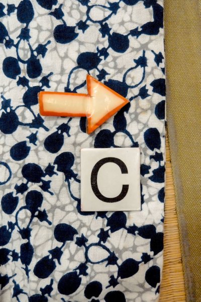 画像16: O0624Z 女性用浴衣（日本製）  綿 白, 氷割 【中古】【USED】【リサイクル】 ★☆☆☆☆【O0624Z】 (16)