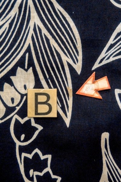 画像15: O0625B 女性用浴衣（日本製）  綿麻 深い藍,  【中古】【USED】【リサイクル】 ★★☆☆☆【O0625B】 (15)