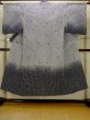 画像1: O0625C 女性用浴衣（日本製）  綿麻 深い藍, チェック柄 【中古】【USED】【リサイクル】 ★★☆☆☆【O0625C】 (1)