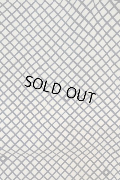 画像3: O0625C 女性用浴衣（日本製）  綿麻 深い藍, チェック柄 【中古】【USED】【リサイクル】 ★★☆☆☆【O0625C】 (3)