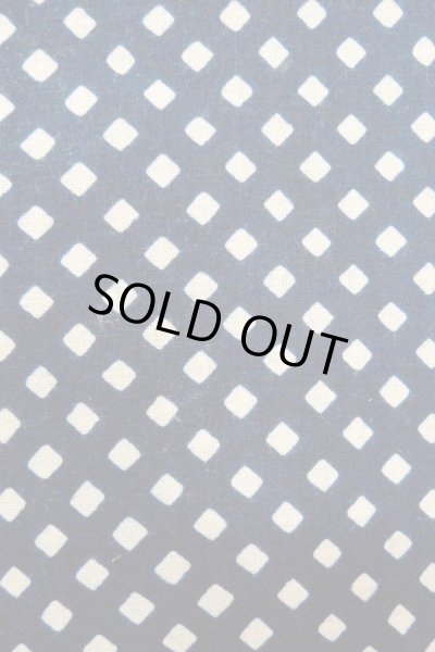 画像7: O0625C 女性用浴衣（日本製）  綿麻 深い藍, チェック柄 【中古】【USED】【リサイクル】 ★★☆☆☆【O0625C】 (7)